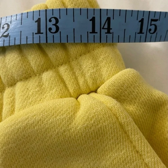 Sweaty Betty Yellow Cotton Shorts - Size Large - Picture 5 of 6